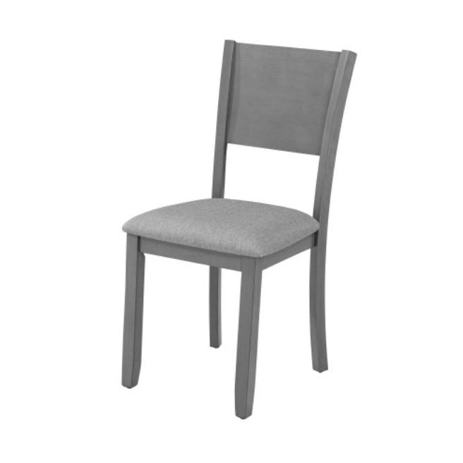 6-Piece Dining Set – Wood Table with 4 Upholstered Chairs and Bench