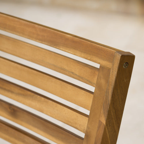 2-piece Set Of Wooden Outdoor Chairs